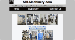 Desktop Screenshot of ahlmachinery.com