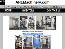 Tablet Screenshot of ahlmachinery.com